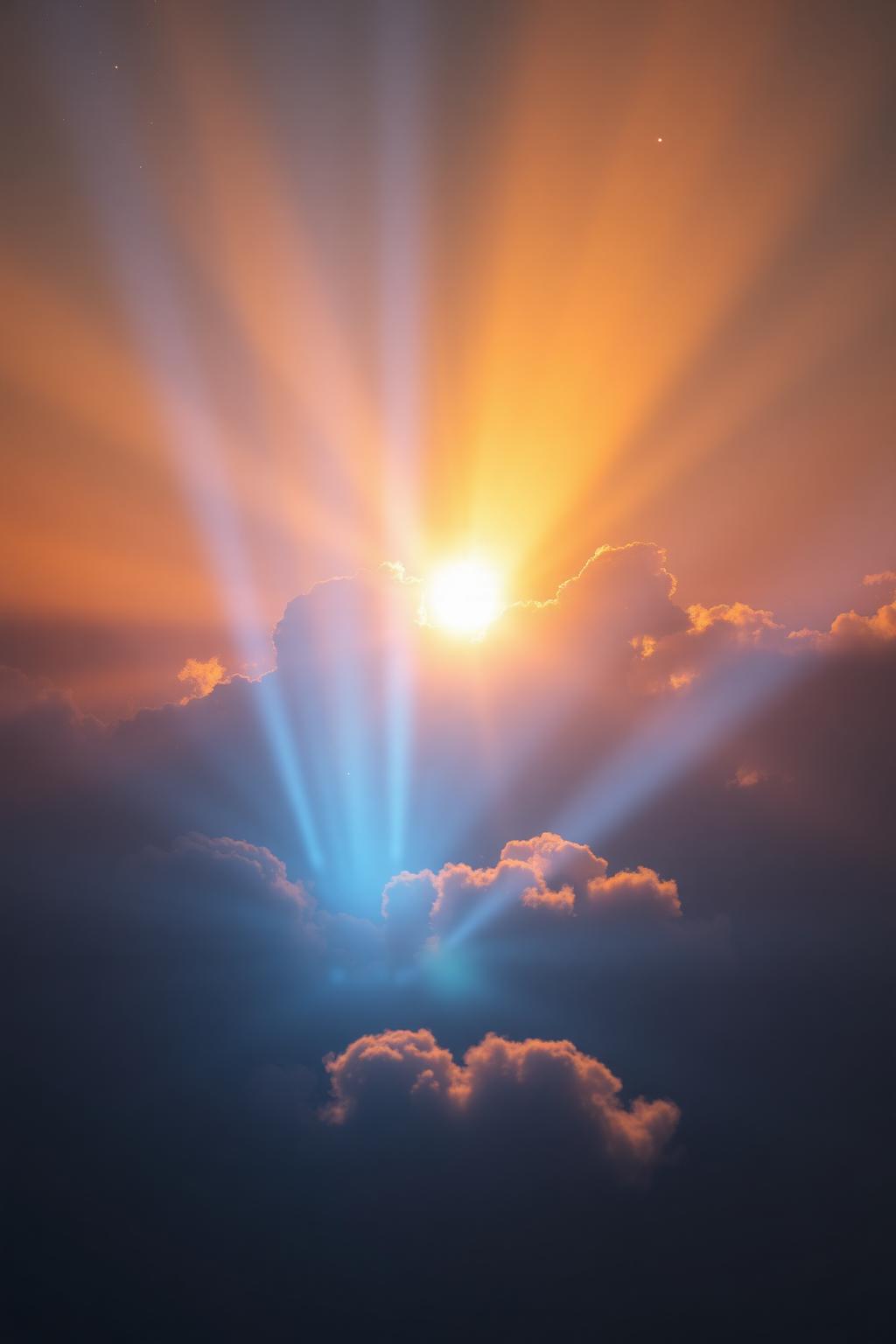 Luz divina celestial